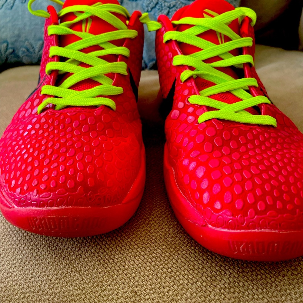 Nike Red and Neon Green Athletic Shoes - Picture 2 of 6